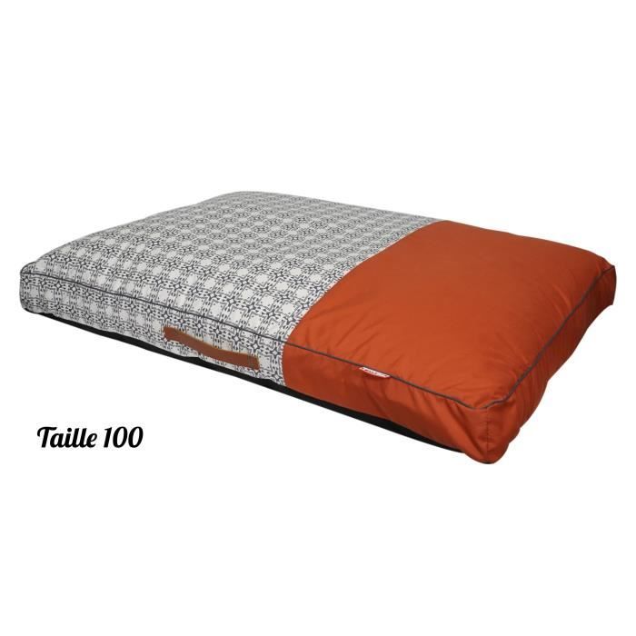 TYROL Matelas pour Grand Chien, Très Grande Taille, Matelas Ouatine Dense Rectangulaire, Couchage Confort, Design Berbère Ethnique S