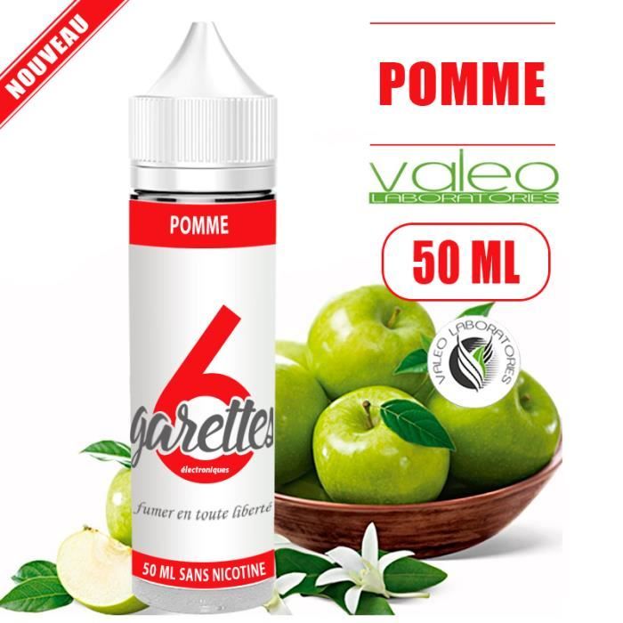 E-LIQUIDE POMME 50ML EN 0MG DE NICOTINE (ID PROD : 725)