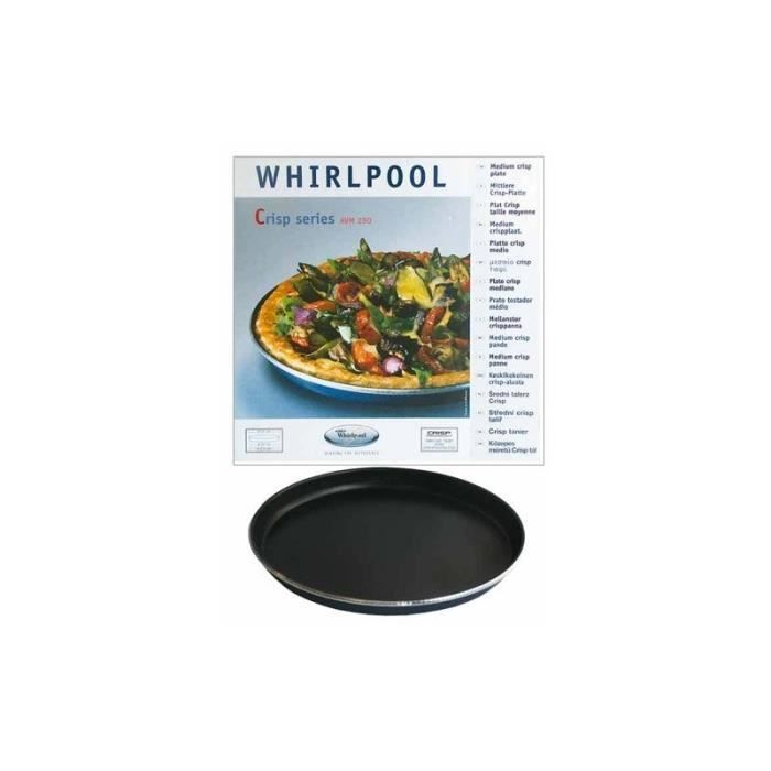 PLAT CRISP Ø 31CM POUR M.O. WHIRLPOOL FAMILY CHEF-TALENT pour micro ondes WHIRLPOOL VD2889292 - * - BVMPièces