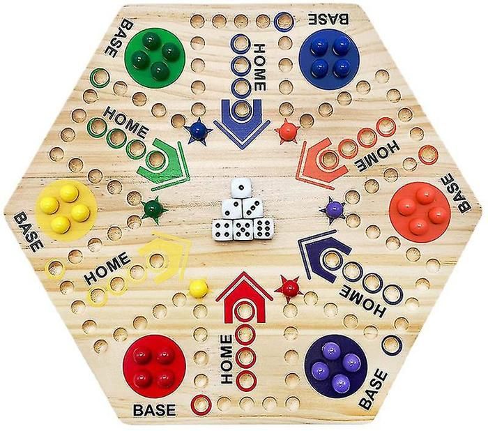 Jeu de société Ludo 4 personnes 6 personnes Piste Jeu de fête de société Jeu en bois Cdiscount