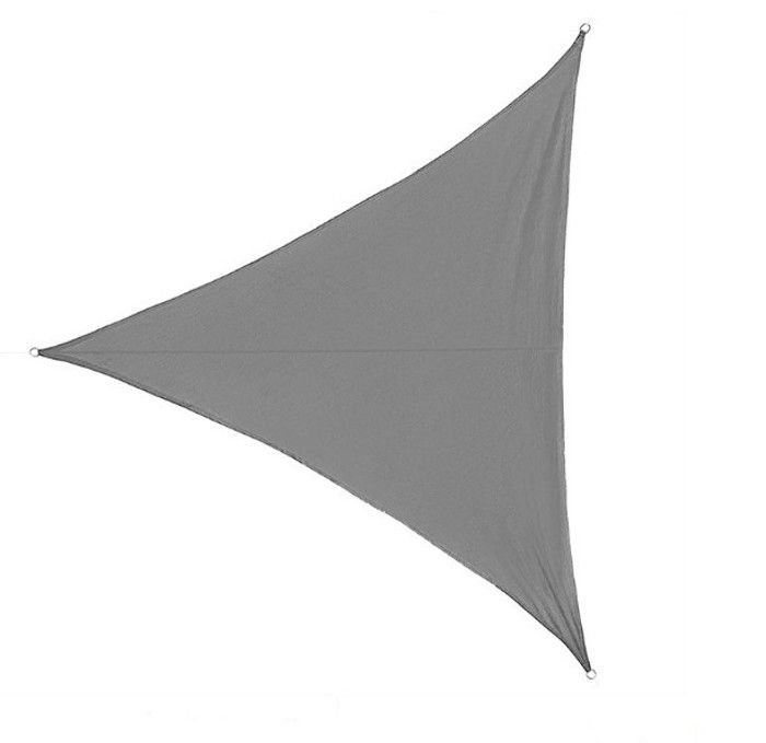 Voile dombrage Triangle 2 * 2 * 2m Toile Ombrage avec 3 Corde Libre Auvent Imperméable UV Protection Imperméable(Gris)