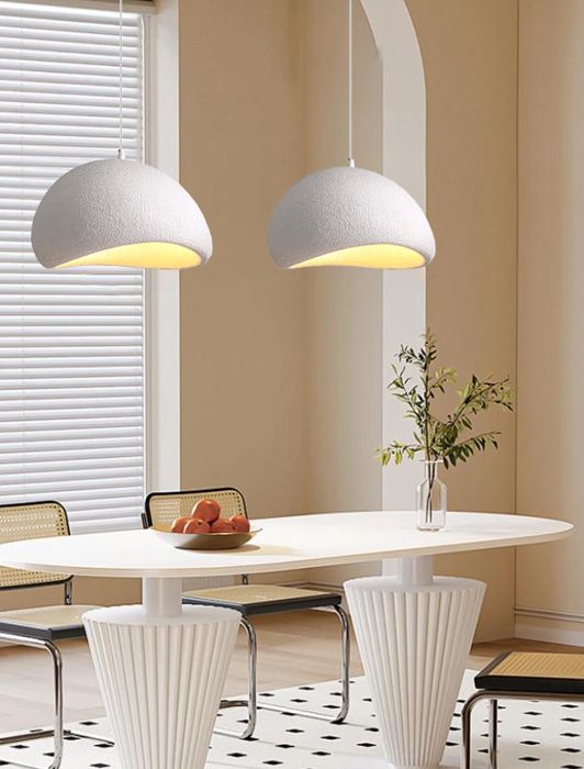 iDEGU Lot de 2 Lampe Suspension Industriel 50cm Modern Lustre Ciment Vintage E27 Luminaire Plafonnier Réglable pour Salon Chambre iDEGU Lot de 2 Lampe Suspension Industriel 50cm Modern Lustre Ciment Vintage E27 Luminaire Plafonnier Réglable pour Salon Chambre