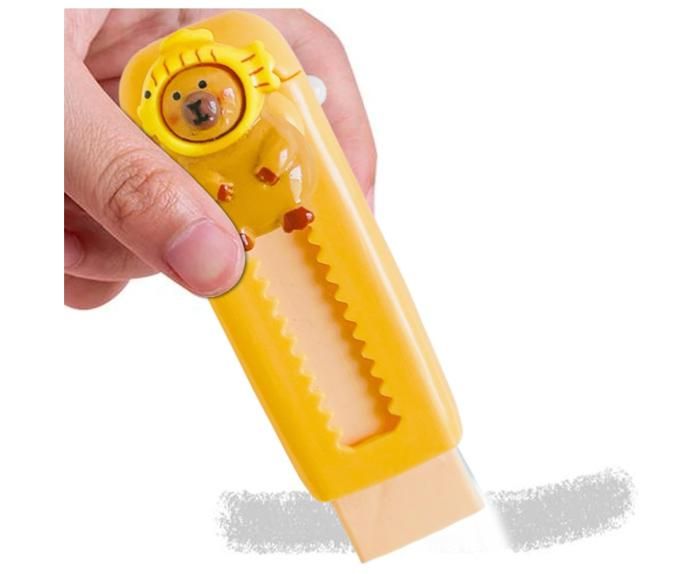 FloralGrace Lot De 4 Gommes Rétractables Capybara - Gommes Avec Recharges Pour Enfants Et Étudiants