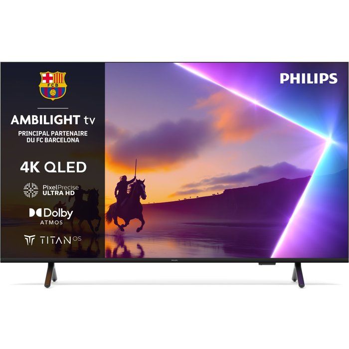 TV QLED Philips 85PUS8500 215 cm 4K UHD Ambilight 2025 - vue 8