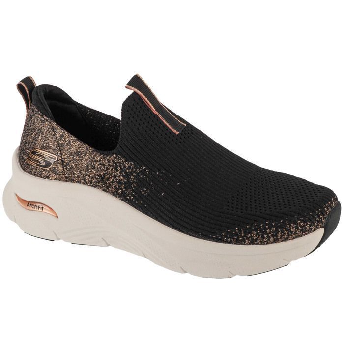 Skechers Skechers Arch Fit DLux - Glimmer Dust 149689-BKRG Femme Bleu marine sneakers