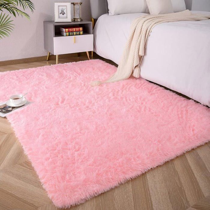 Tapis moelleux pour chambre denfant en peluche idéal pour garçons et filles décoration de dortoir et salon100*120cm Odipie