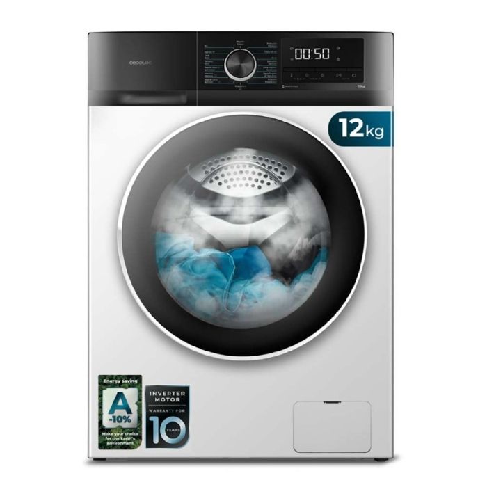 Cecotec Lave-linge à chargement frontal Bolero DressCode 12500 Inverter - Cecotec