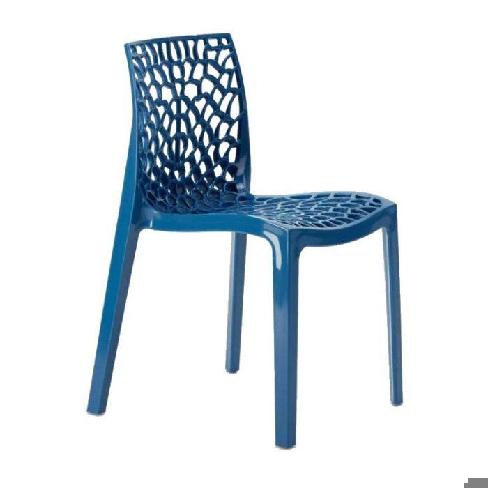 Chaise Polypropylène Design Nid dAbeille de Jardin Bistrot Gruvyer Grand Soleil - Bleu Chaise Polypropylène Design Nid dAbeille de Jardin Bistrot Gruvyer Grand Soleil - Bleu