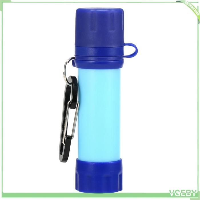 Fafeicy paille de filtre à eau Purificateur deau de système de Filtration deau de paille deau extérieure sport camping Bleu
