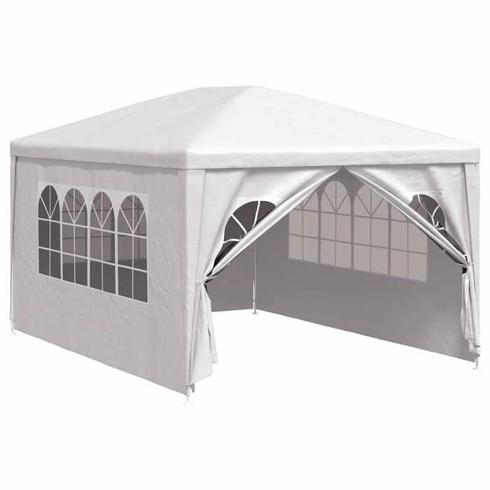 VIDAXL Tente de réception 3x4 m Blanc - (4x3x2.55 m) BONNE2359