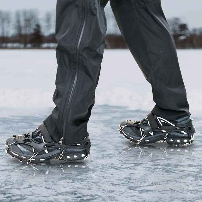 (1 pièce) Crampons pour chaussures Noir L - Raquette à neige hfw600118 (1 pièce) Crampons pour chaussures Noir L - Raquette à neige hfw600118