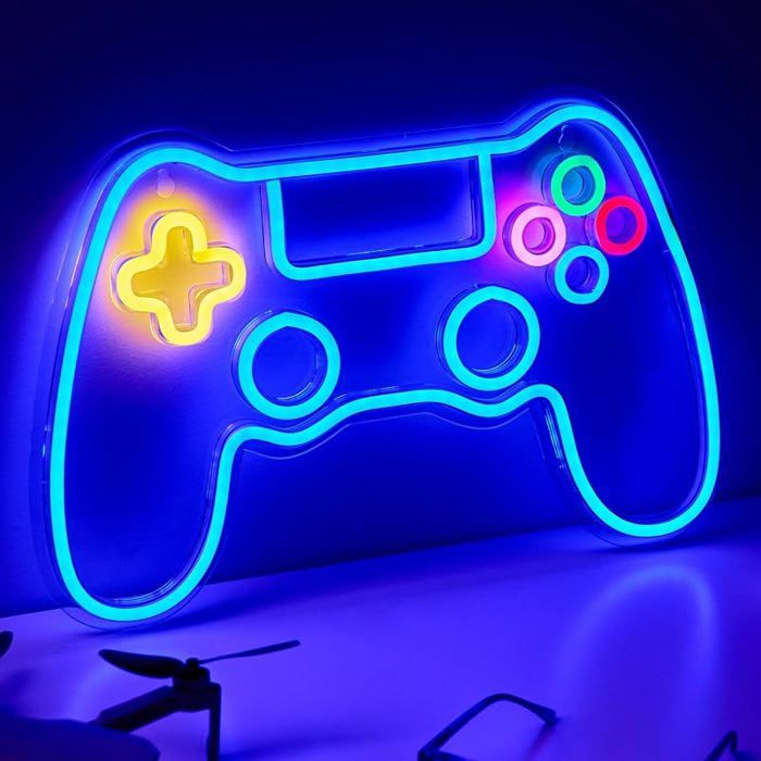Neon LED Gaming Manette Gamer Decoration Chambre Murale Lampe Accessoire Gaming Room Deco Setup Ado Enseigne A Manette