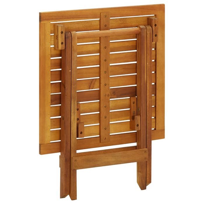 Table de bistro 46x46x47 cm Bois dacacia massif_2 ans garantie_68890