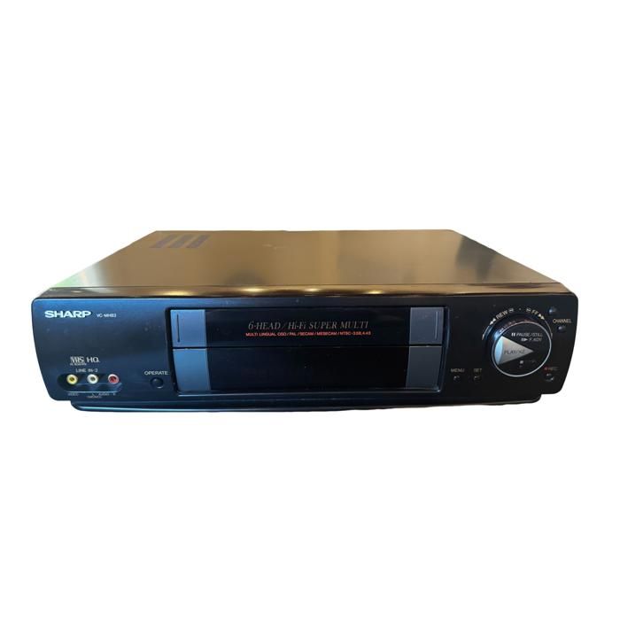 Magnétoscope VHS - Sharp VC MH83 - Noir - Occasion Etat Correct - Sans Télécommande
