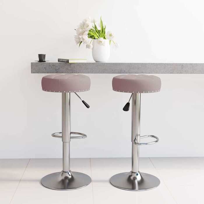 Meilleure MEUBLE Tabourets de bar lot de 2 taupe tissu&01_7623