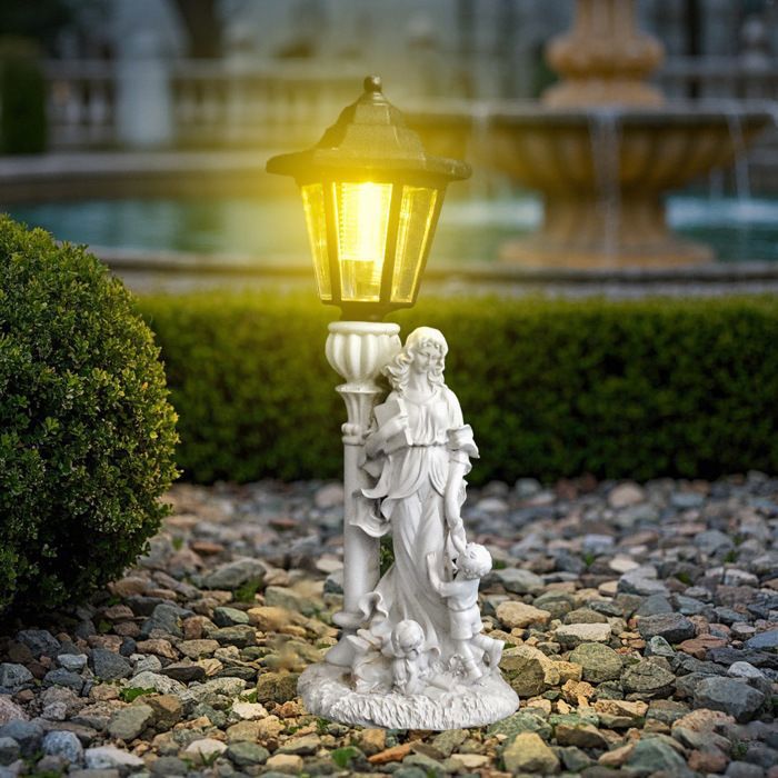 Lampes solaires décoration de jardin extérieure convient pour terrasse extérieure cour arrière-cour anniversaire 39 cm