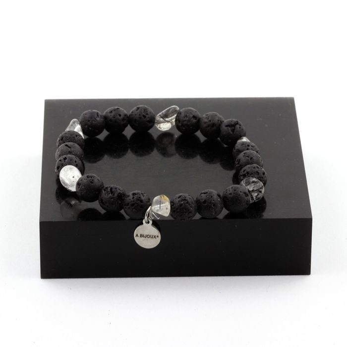 Bracelet Perles Tourmaline Brésil - Pépites Multicolores - Fait Main Sur Mesure - Neuf Sans Emballage