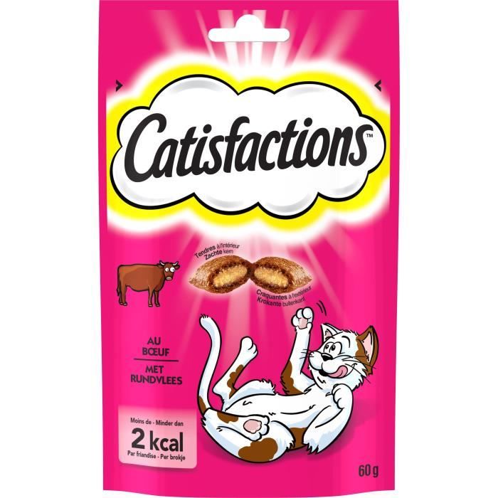 CATISFACTIONS Friandises au bœuf - Pour chat et chaton - 60 g CATISFACTIONS Friandises au bœuf - Pour chat et chaton - 60 g
