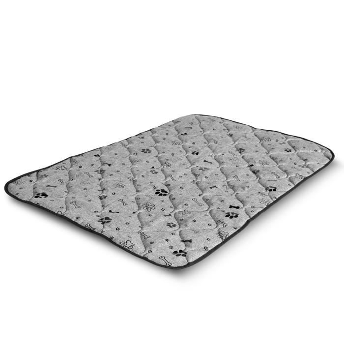 Meilleurs prix pour Tapis pour chien, imperméable, gris, 100x70 cm, design : os, Prestige matelas