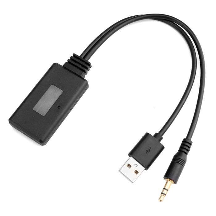 Adaptateur USB Femelle Vers Jack 3,5 Mm Mâle – Pour Connecter Une Clé USB Sur Prise AUX Voiture – Câble Audio 20 Cm - 10