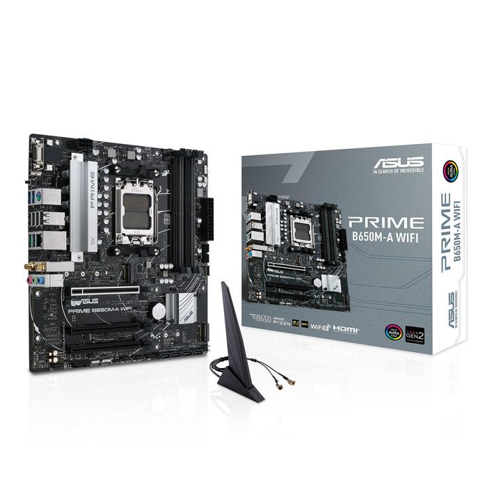 ASUS PRIME B650M A WIFI AMD B650 Emplacement AM5 micro ATX Neuf - vue 4