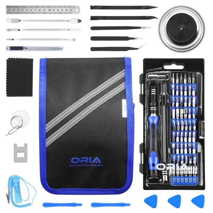 Kit De Réparation Pour Téléphone Et Tablette - Tournevis De Précision - Universel (bleu/noir) - Neuf