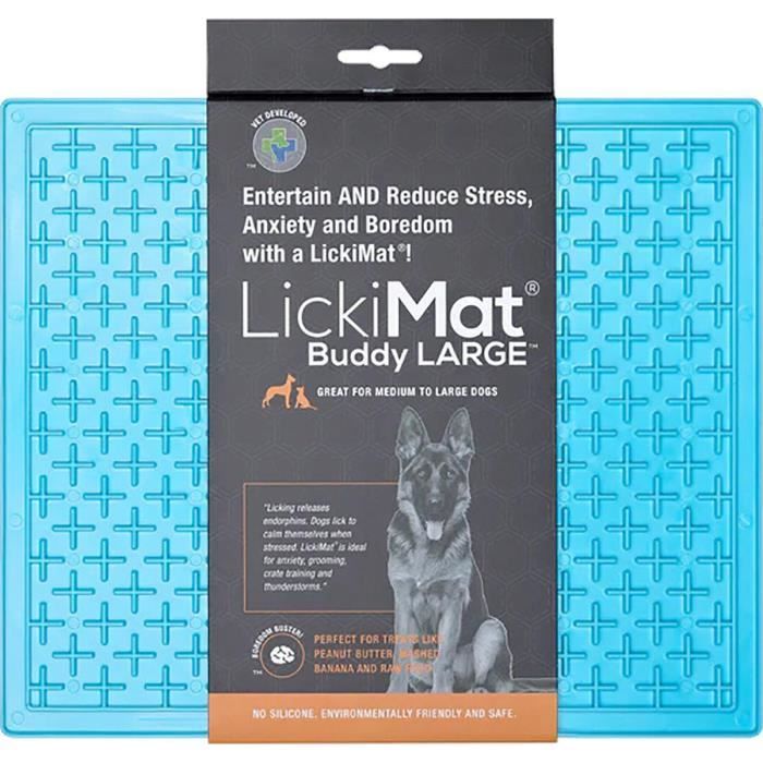 Accessoire pour animal - LickiMat - Dog Buddy - Turquoise - Caoutchouc thermoplastique - Moyen
