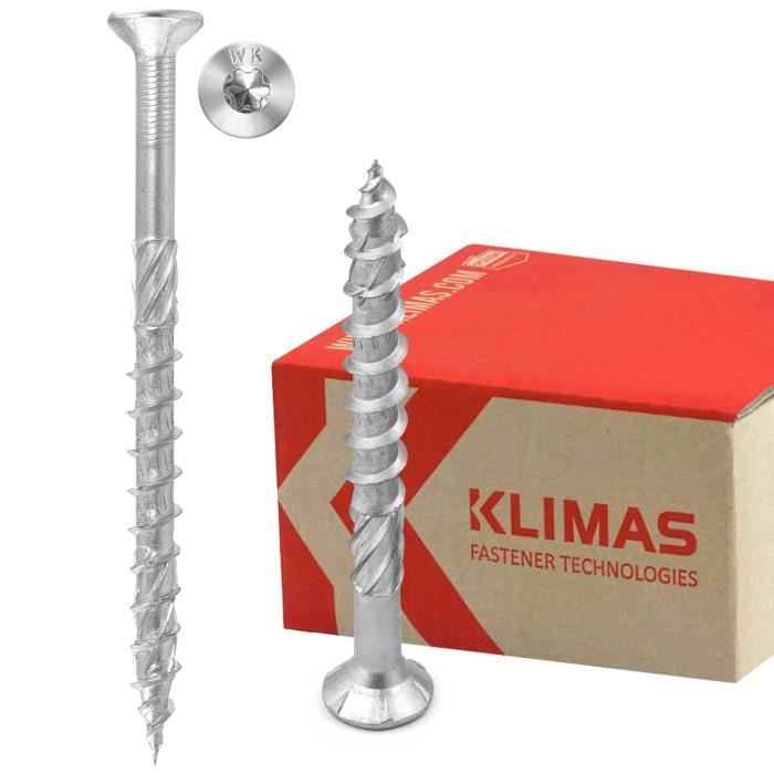 STRÜBER Vis à bois à tête fraisée à empreinte Torx pour structures en bois (3x30 mm
