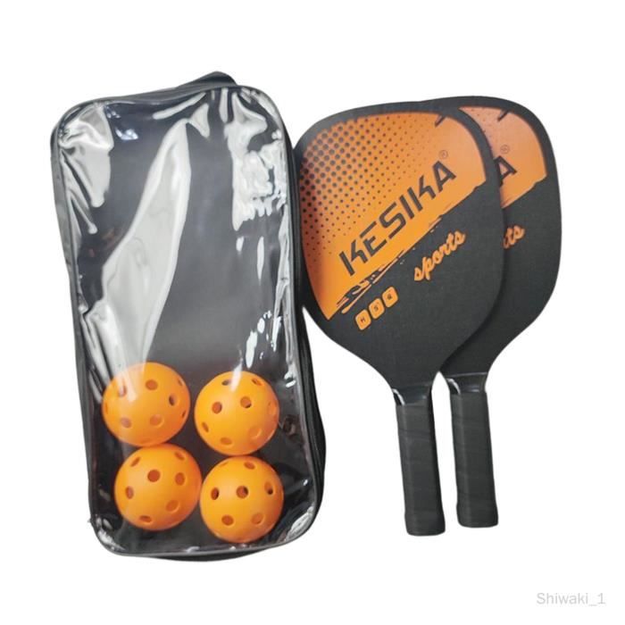Set De Raquettes De Badminton Léger - 2 Raquettes + 3 Volants + Sac - Double Poignée - Pour Jardin Et Plein Air - 7