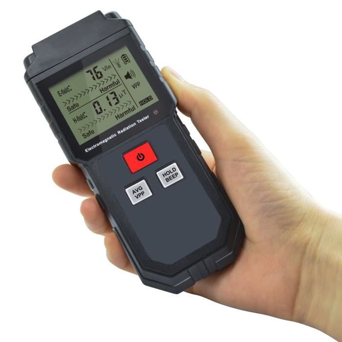 Digital LCD d/étecteur de rayonnement /électromagn/étique Dosim/ètre testeur portatif Mini Digital LCD EMF M/ètre Compteur
