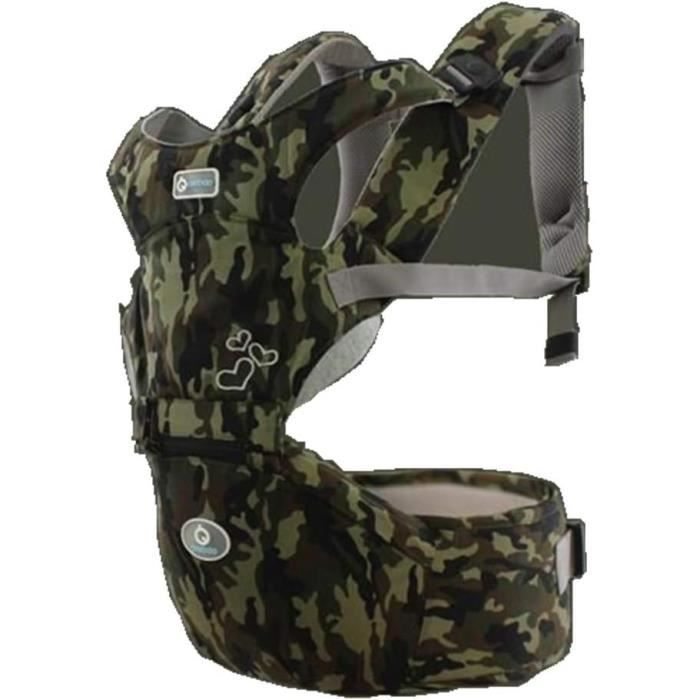 Porte-Bébé Réglable 3 En 1 Léopard - Confortable De 3 à 36 Mois Jusqu'à 15kg