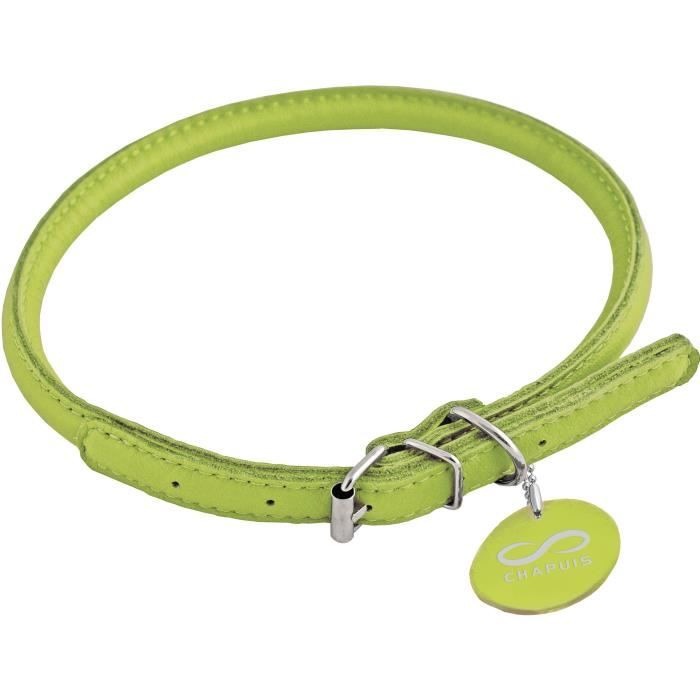 Chapuis Sellerie Collier Reglable Rond Glamour Pour Chien Et Chat Cuir Vert O8 Mm L 25 Cm Taille S Cdiscount Animalerie