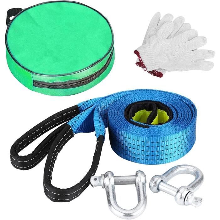 Corde De Remorquage Voiture Levage Sangles 5m X 5cm 8 Tonnes 2 Haute