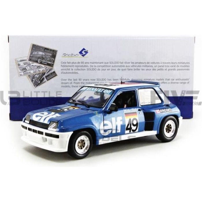 Voiture Miniature de Collection - SOLIDO 1/18 - RENAULT 5 Turbo - European  Cup 1984 - Black - 1801312 - Cdiscount Jeux - Jouets