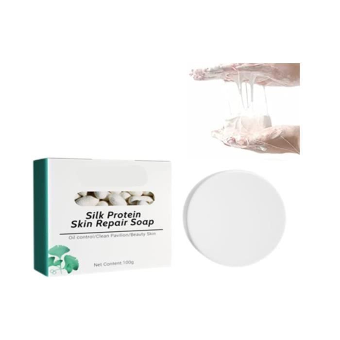 Collagen Milk Whitening Soap, Silk Protein Skin Repair Soap, Remove