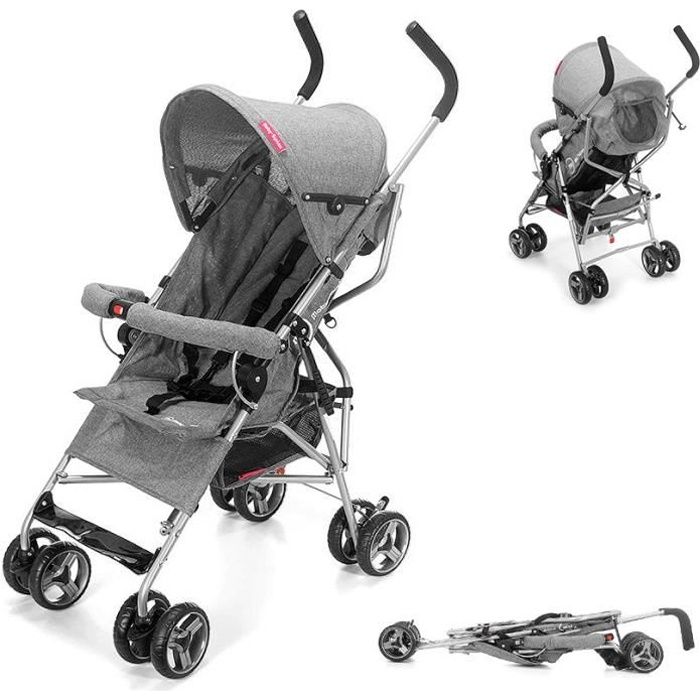 MobySystem Poussette Canne pour Bébé Pliable Barton jusqu