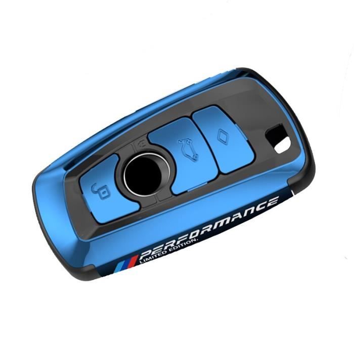 Coquille Étui de clé de voiture en placage ABS, housse de clé pour