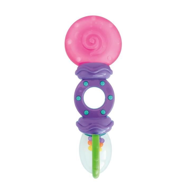 BRIGHT STARTS Jouet à Mordiller Rattle & Teethe Rose