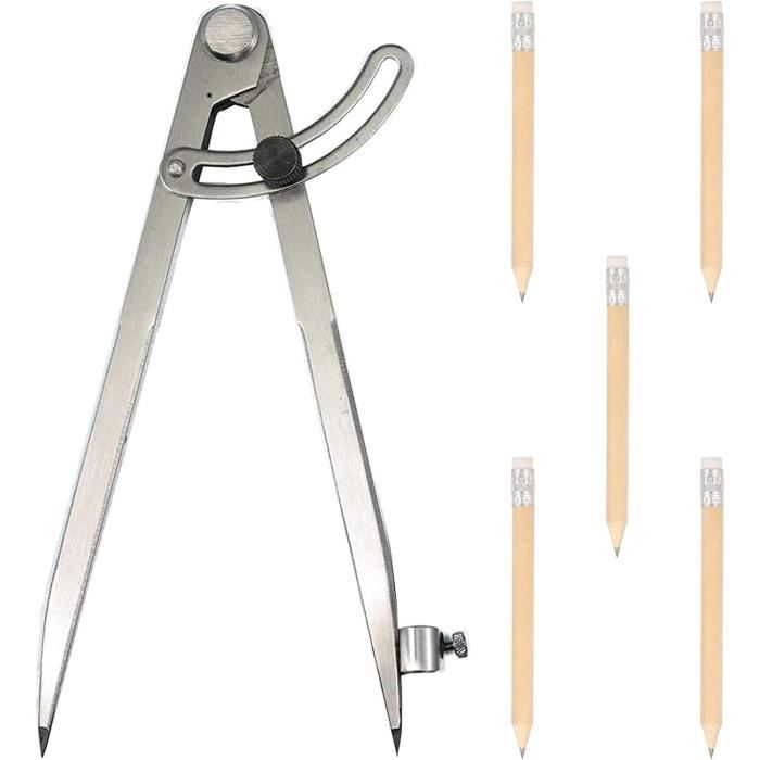 COMPAS DE DESSIN Crayons Boussole Précision Étudiant Enfant Métal Auto