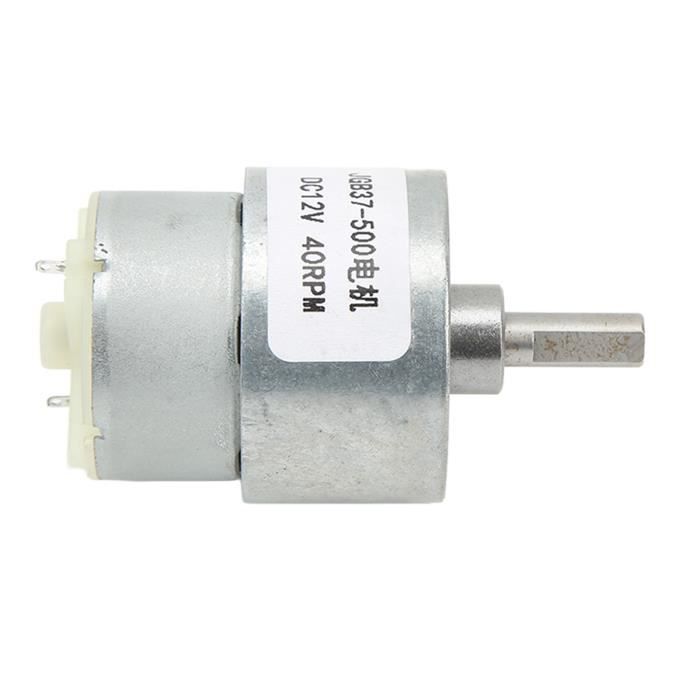Moteur JGY370 Avec Encodeur 12V 10RPM - Réducteur Vis Sans Fin Turbo Autobloquant Haute Précision