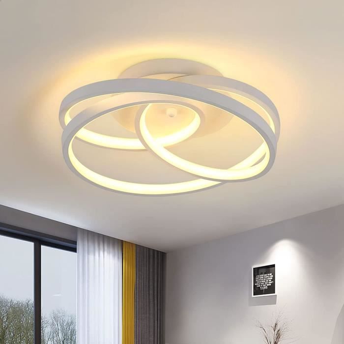 Delaveek Plafonnier LED Cristal, Lustre LED Moderne pour Chambre Salon Salle  de Bain Or (Ampoule incluse) - Cdiscount Maison