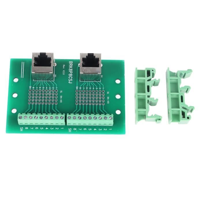 Drfeify Boîtier Répartiteur Connecteur Ethernet RJ45 Terminal M2 ...