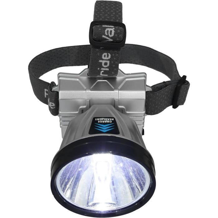 Lampe Frontale LED UV 3 Modes - Rechargeable, étanche, Zoom - Lampe De Poche Frontale