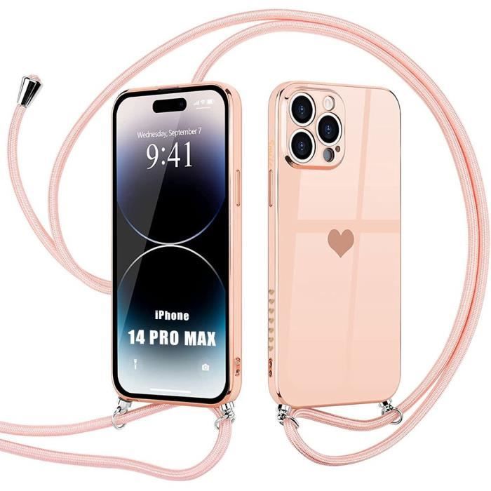Coque IPhone 14 Pro Max 4-en-1 Transparente - Avec 2 Verres Trempés + Protection Caméra - Anti-choc, Anti-rayures