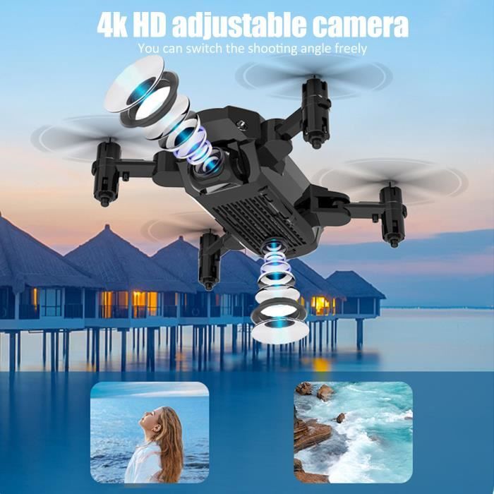 Drone Télécommandé 4K Jemora Avec Évitement Obstacles - Double Caméra 3 Batteries Flux Optique