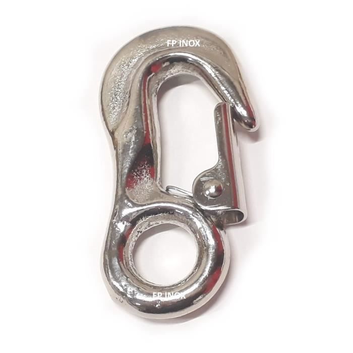 Mousquetons Drisse à œil Inox 316 - Longueur 45mm - Lot De 2 - Qualité Marine