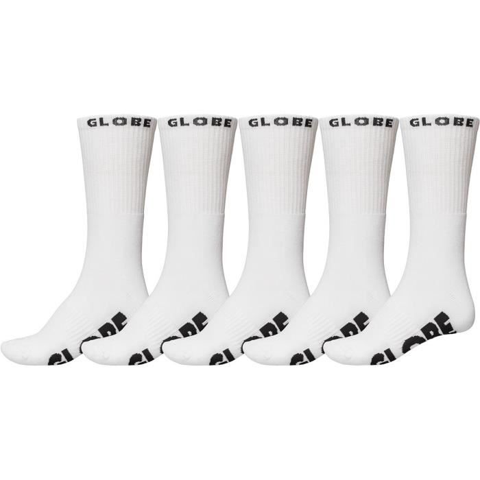 Lot de 5 Chaussettes Globe Whiteout - blanc - 39/44 5 Lot de 5 Chaussettes Globe Whiteout - blanc - 39/44 5