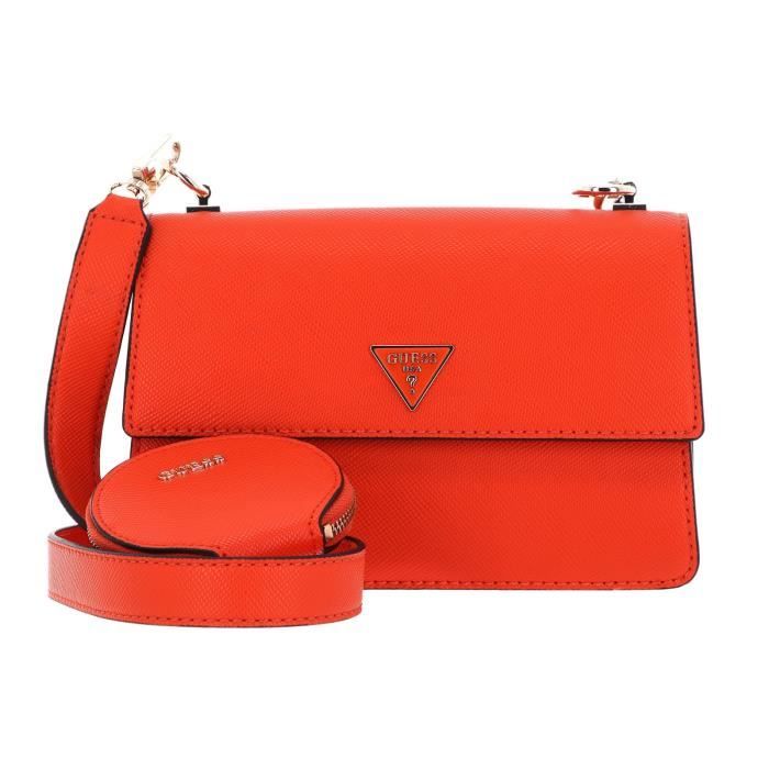 Sac à épaule GUESS Zaina Orange - Neuf Avec étiquettes, Fermeture Magnétique, Polyuréthane