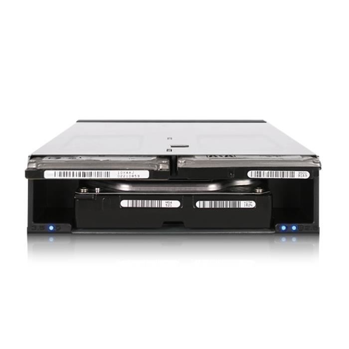Rack amovible - flexiDOCK - MB095SP-B - 2x SSD ou HDD 25 et 35 - Accès sans outils - Noir