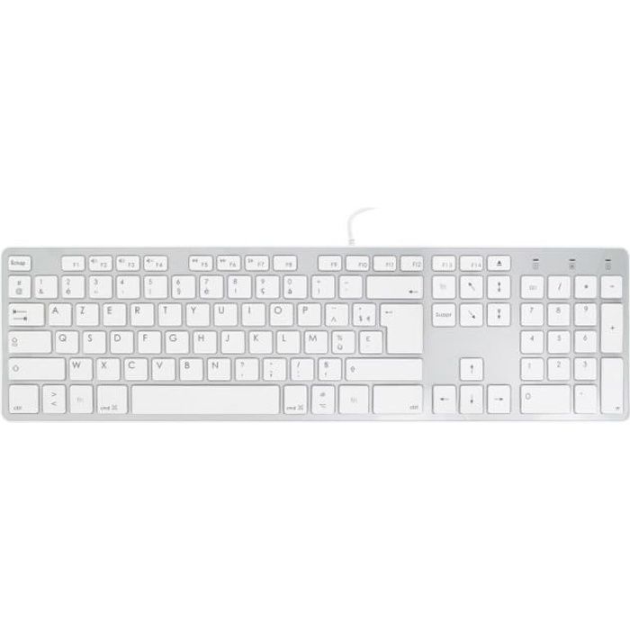 Clavier Bluetooth Pour Mac, Clavier Mac Sans Fil Pour Apple Macbook Pro,  Macbook Air, Imac, Imac Pro, Clavier Franais Azerty Compact, Ultra Mince,  Sil